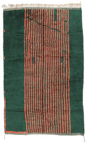 187X292 絨毯 Berber Moroccan - Mid Atlas モダン ブラック/ダークレッド (ウール, モロッコ) Carpetvista