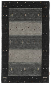95X163 Tapete Gabbeh Indo Moderno Preto/Amarelo Escuro (Lã, Índia) Carpetvista