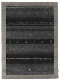 絨毯 ギャッベ インド 146X199 ブラック/ダークイエロー (ウール, インド)