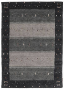  Gabbeh Indo Rug 126X177 Wool Black/Dark Grey Small Carpetvista