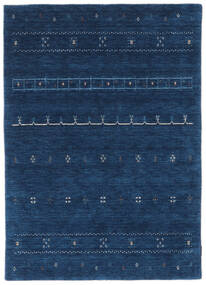絨毯 ギャッベ インド 128X179 ブラック/ダークブルー (ウール, インド)