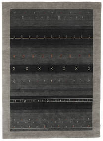 絨毯 ギャッベ インド 160X230 ブラック/ダークイエロー (ウール, インド)