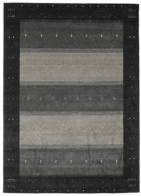 Gabbeh Indisch Teppich 250X350 Schwarz/Dunkelgelb Großer Wolle, Indien Carpetvista