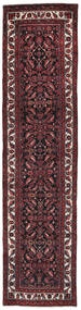  Persischer Hamadan Teppich 106X422 Läufer Schwarz/Dunkelrot (Wolle, Persien/Iran)