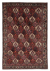  Persischer Bachtiar Teppich 203X295 Schwarz/Dunkelrot (Wolle, Persien/Iran)