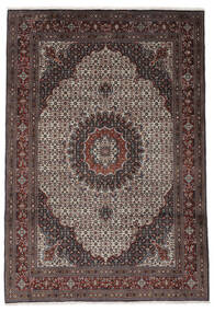  Orientalischer Moud Teppich 202X295 Schwarz/Braun Wolle, Persien/Iran Carpetvista