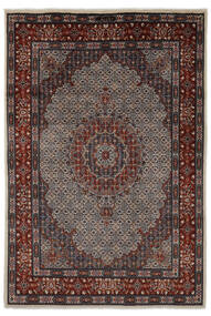 Moud Teppich 201X303 Schwarz/Braun Wolle, Persien/Iran Carpetvista