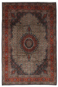 Moud Teppich 200X310 Schwarz/Braun Wolle, Persien/Iran Carpetvista