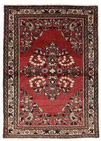 絨毯 オリエンタル ハマダン 107X155 ブラック/ダークレッド (ウール, ペルシャ/イラン)