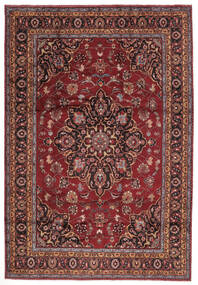 205X300 Alfombra Mashad Oriental Rojo Oscuro/Negro (Lana, Persia/Irán) Carpetvista