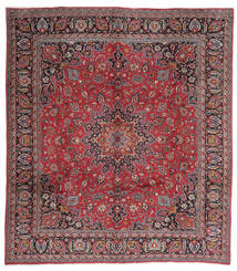  Mashad Rug 297X331 Persian Wool Dark Red/Black Large Carpetvista