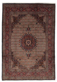 Moud Teppich 195X290 Schwarz/Braun Wolle, Persien/Iran Carpetvista