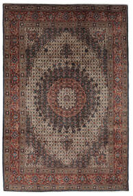 Moud Teppich 210X313 Schwarz/Braun Wolle, Persien/Iran Carpetvista