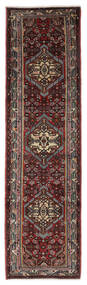  Persian Hamadan Rug 84X304 Black/Dark Red Carpetvista