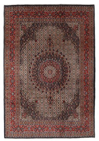 Moud Teppich 207X300 Schwarz/Dunkelrot Persien/Iran Carpetvista