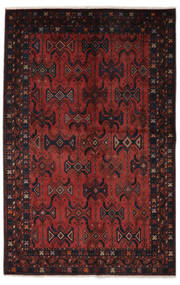  Persialainen Afshar/Sirjan Matot 165X260 Musta/Tummanpunainen Carpetvista