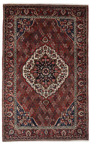 160X260 Bachtiar Teppich Orientalischer Schwarz/Dunkelrot (Wolle, Persien/Iran) Carpetvista