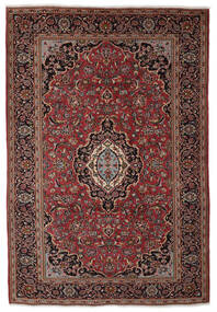  Orientalischer Keshan Teppich 205X297 Dunkelrot/Schwarz Wolle, Persien/Iran Carpetvista