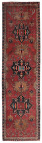  Oriental Heriz Rug 110X403 Runner
 Dark Red/Black Wool, Persia/Iran Carpetvista