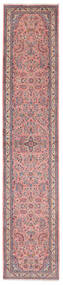 Mehraban Matta 80X390 Hallmatta Röd/Mörkröd Ull, Persien/Iran Carpetvista