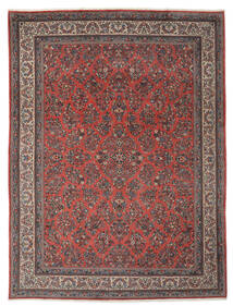 Tapis Persan Sarough 296X385 Rouge Foncé/Noir Grand (Laine, Perse/Iran)