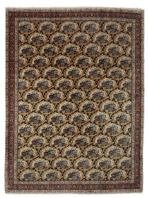 絨毯 センネ 305X396 ブラック/茶色 大きな (ウール, ペルシャ/イラン)