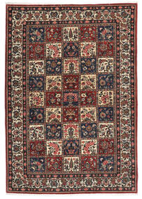 絨毯 バクティアリ 205X298 ブラック/ダークレッド (ウール, ペルシャ/イラン)
