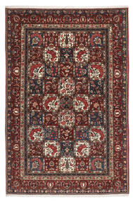  Orientalsk Bakhtiar Collectible Teppe 204X309 Svart/Mørk Rød Ull, Persia/Iran Carpetvista