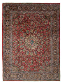 303X400 Sarough Teppich Orientalischer Dunkelrot/Schwarz Großer (Wolle, Persien/Iran) Carpetvista