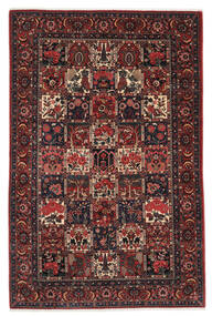 絨毯 オリエンタル バクティアリ 202X312 ブラック/ダークレッド (ウール, ペルシャ/イラン)