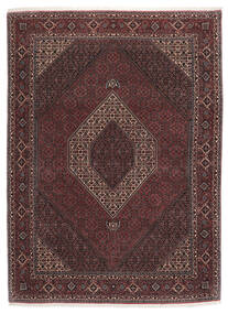 208X288 絨毯 オリエンタル ビジャー Takab/Bukan ブラック/ダークレッド (ウール, ペルシャ/イラン) Carpetvista
