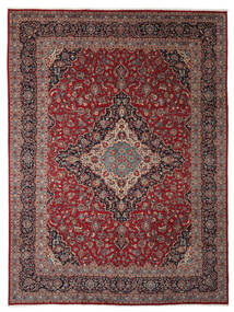 Dywan Orientalny Keszan 294X392 Ciemnoczerwony/Czarny Duży (Wełna, Persja/Iran)