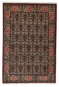 絨毯 ペルシャ アバデ 100X150 ブラック/茶色 (ウール, ペルシャ/イラン)