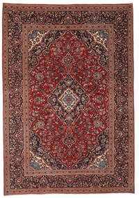 絨毯 カシャン 199X290 ダークレッド/ブラック (ウール, ペルシャ/イラン)