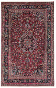  Mashad Rug 200X312 Persian Wool Dark Red/Black Carpetvista