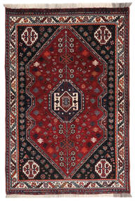  110X165 Ghashghai Teppe Svart/Mørk Rød Persia/Iran Carpetvista