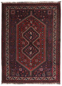 Persialainen Ghashghai Matot Matto 158X210 Musta/Tummanpunainen (Villa, Persia/Iran)