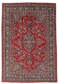 Maschad Teppich 195X283 Dunkelrot/Schwarz Wolle, Persien/Iran Carpetvista