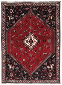 Χαλι Shiraz 213X293 Μαύρα/Σκούρο Κόκκινο (Μαλλί, Περσικά/Ιρανικά)
