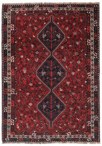  Shiraz Teppe 212X300 Persisk Ullteppe Svart/Mørk Rød Carpetvista