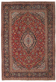 絨毯 オリエンタル カシャン 197X295 ダークレッド/ブラック (ウール, ペルシャ/イラン)