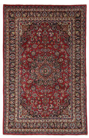  Mashad Rug 198X302 Persian Wool Black/Dark Red 