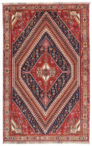 180X283 Tappeto Ghashghai Orientale Rosso Scuro/Nero (Lana, Persia/Iran) Carpetvista