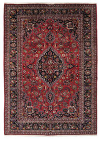  201X284 Mashad Teppe Svart/Mørk Rød Persia/Iran Carpetvista