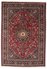 195X288 絨毯 マシュハド オリエンタル ブラック/ダークレッド (ウール, ペルシャ/イラン) Carpetvista