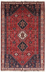 Tapete Ghashghai 177X273 Vermelho Escuro/Preto (Lã, Pérsia/Irão)