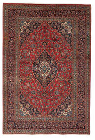  Orientalsk Mashad Teppe 200X296 Mørk Rød/Svart Ull, Persia/Iran Carpetvista