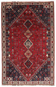  Orientalischer Ghashghai Teppich 177X275 Schwarz/Dunkelrot Wolle, Persien/Iran Carpetvista
