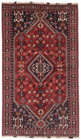 160X276 絨毯 カシュガイ オリエンタル ブラック/ダークレッド (ウール, ペルシャ/イラン) Carpetvista