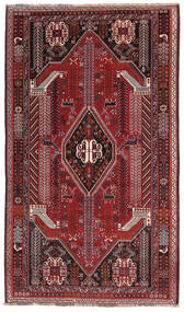 154X262 絨毯 カシュガイ オリエンタル ブラック/ダークレッド (ウール, ペルシャ/イラン) Carpetvista